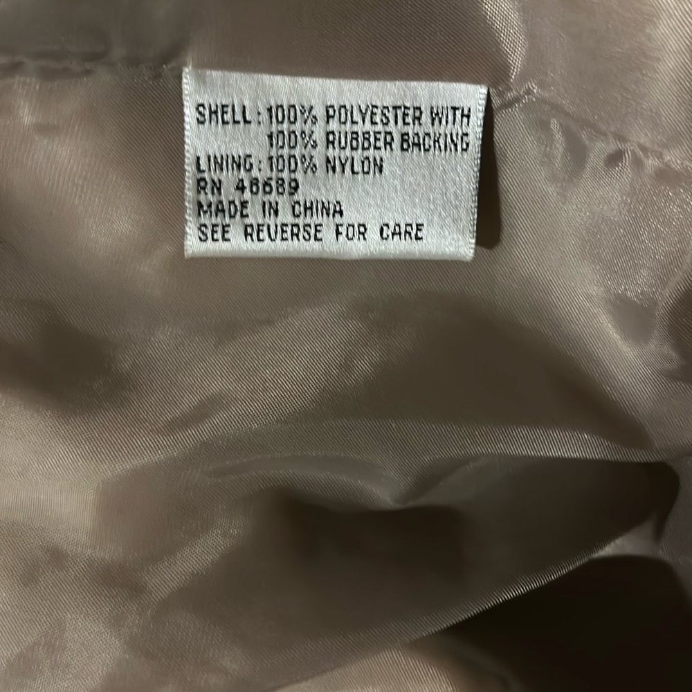 Women's Tan Rain Coat - Picture 4 of 8